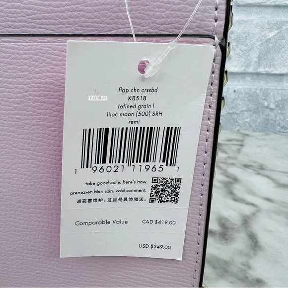 Kate Spade Remi Flap Chain Crossbody Shoulder Bag In Lilac Moon - Picture 12 of 13